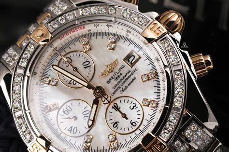 real diamond breitling|breitling diamond bezel watches.